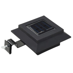 Outdoor Solar Lamps 6 pcs LED Square 4.7 Black