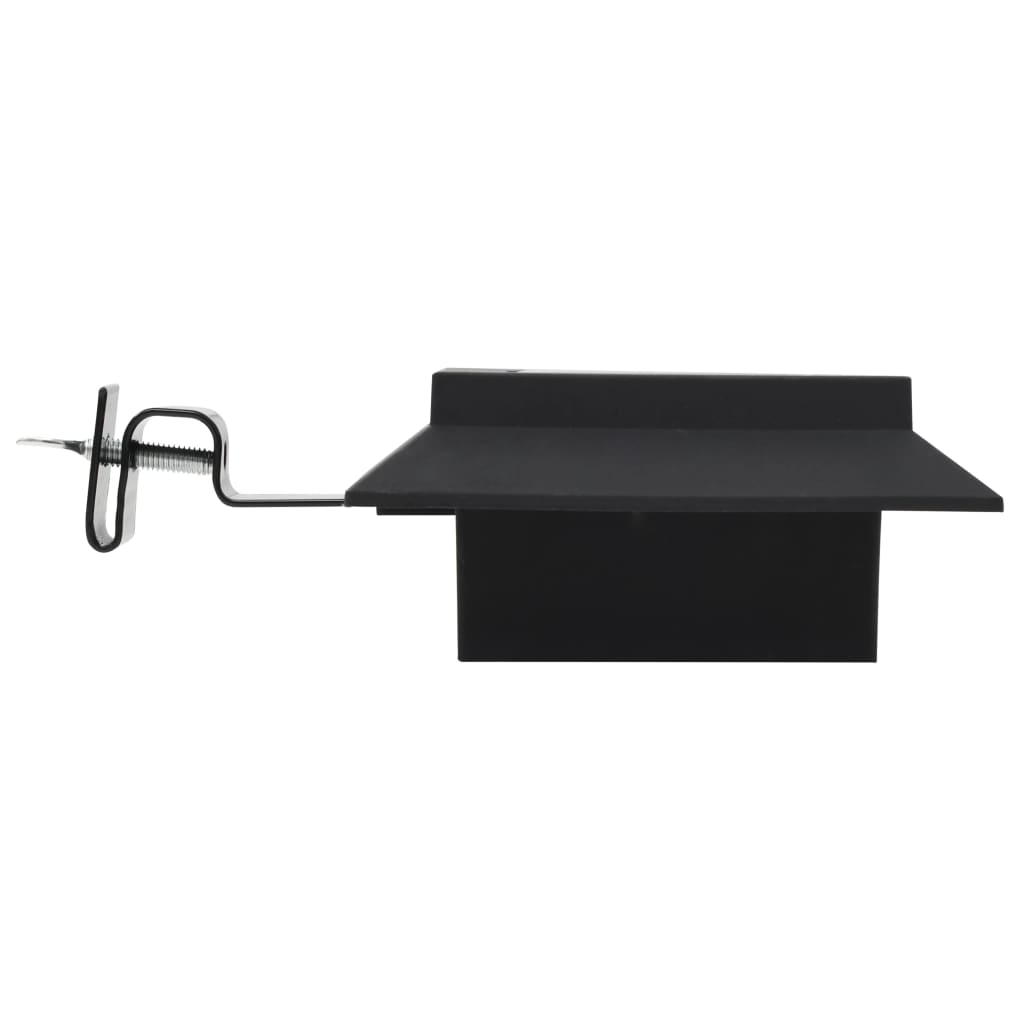 Outdoor Solar Lamps 6 pcs LED Square 4.7 Black