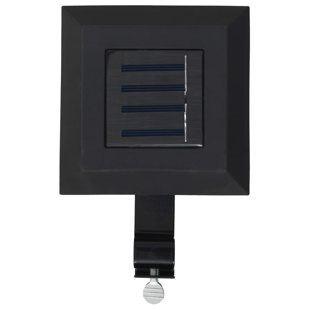 Outdoor Solar Lamps 6 pcs LED Square 4.7 Black
