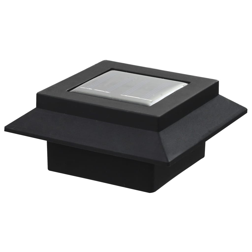 Outdoor Solar Lamps 6 pcs LED Square 4.7 Black