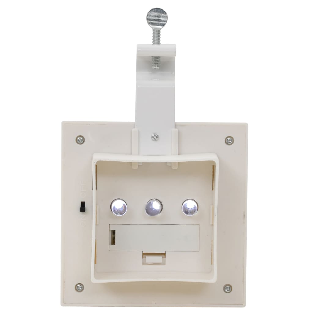 Outdoor Solar Lamps 6 pcs LED Square 4.7 White