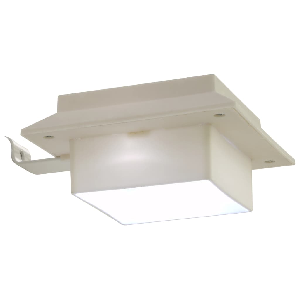 Outdoor Solar Lamps 6 pcs LED Square 4.7 White