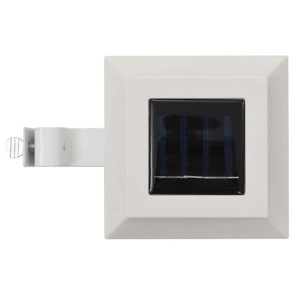 Outdoor Solar Lamps 6 pcs LED Square 4.7 White