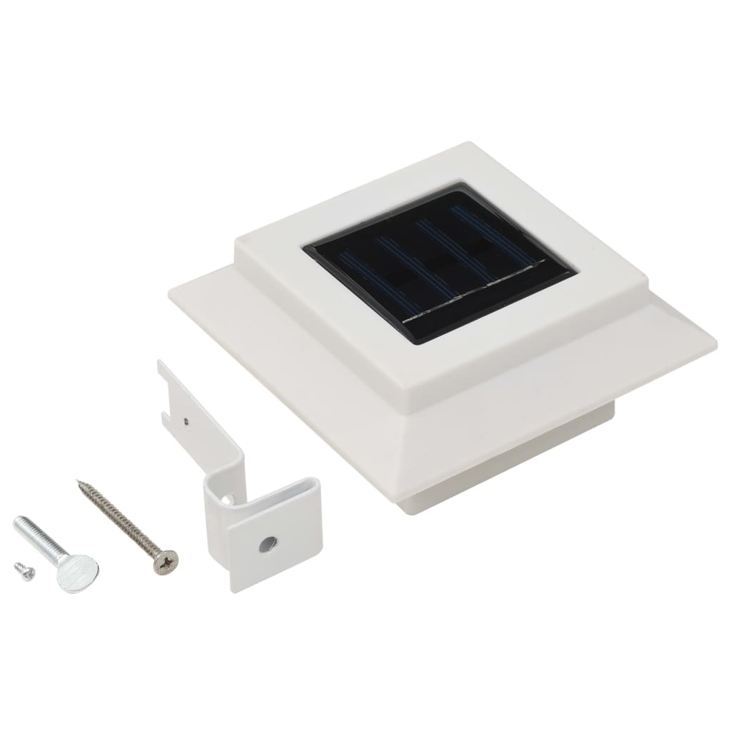 Outdoor Solar Lamps 6 pcs LED Square 4.7 White