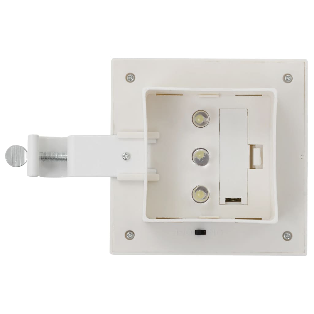 Outdoor Solar Lamps 6 pcs LED Square 4.7 White