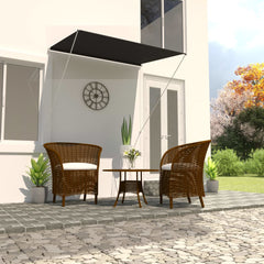 Retractable Awning 59.1x59.1 Anthracite