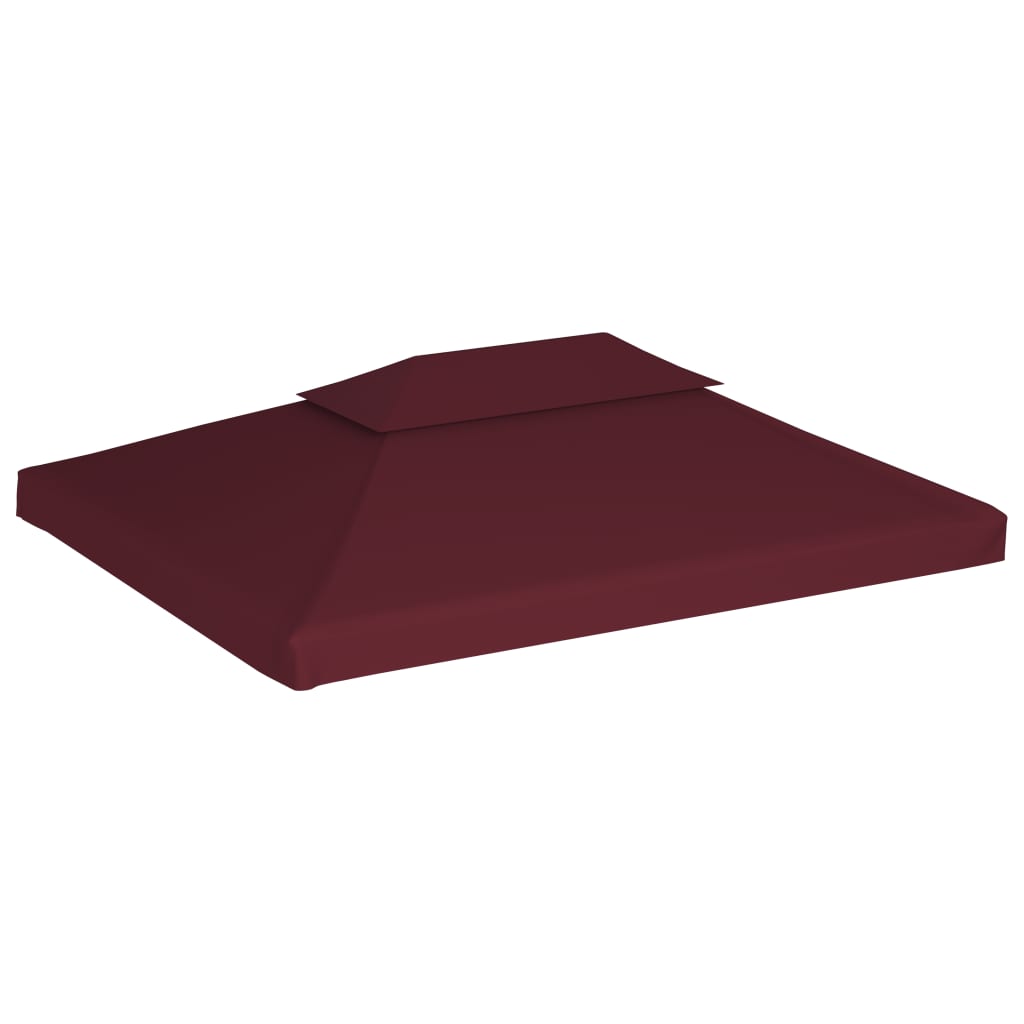 2-Tier Gazebo Top Cover 1 oz/ft?? 13.1'x9.8' Bordeaux