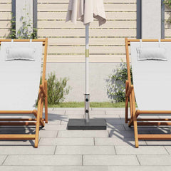 Parasol Base Black Granite, Stainless Steel