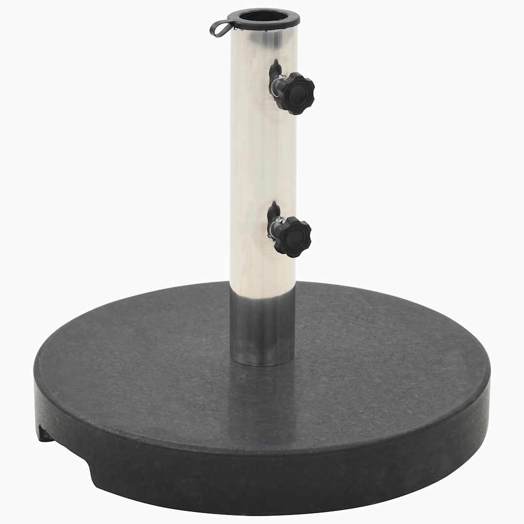 Parasol Base Granite 44.1 lb Round Black