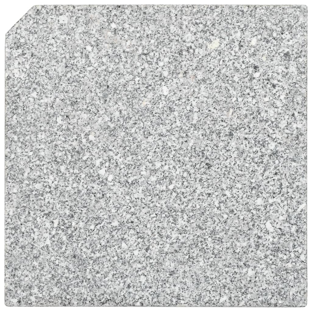 Umbrella Weight Plate Granite 55.1 lb Square Gray