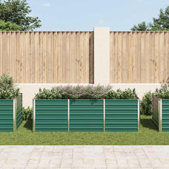 Raised Bed Green Galvanized Steel 94.5x31.5x30.3 in Raised Bed