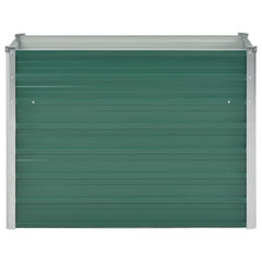 Garden Raised Bed Galvanized Steel 39.4x15.7x31.3 Green