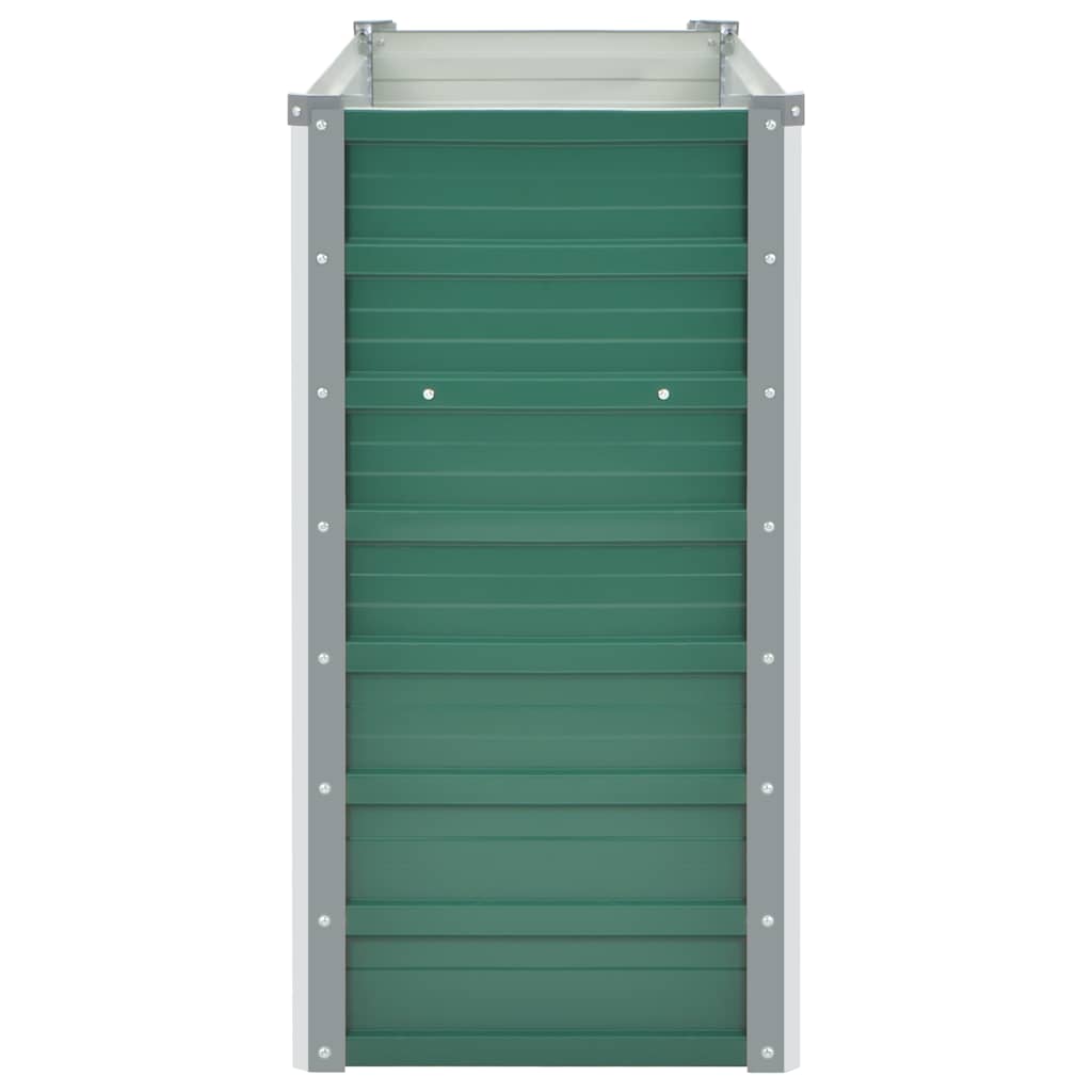 Garden Raised Bed Galvanized Steel 39.4x15.7x31.3 Green