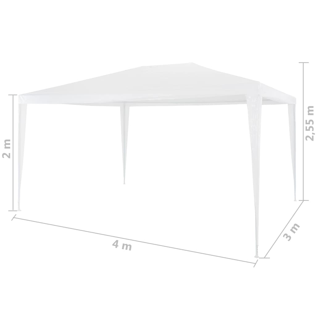 Partytent 9.8'x13.1' White