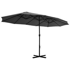 Garden Parasol Anthracite Polyester, Aluminum Extra Large