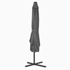 Garden Parasol Anthracite Polyester fabric and steel pole