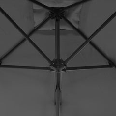 Garden Parasol Anthracite Polyester fabric and steel pole