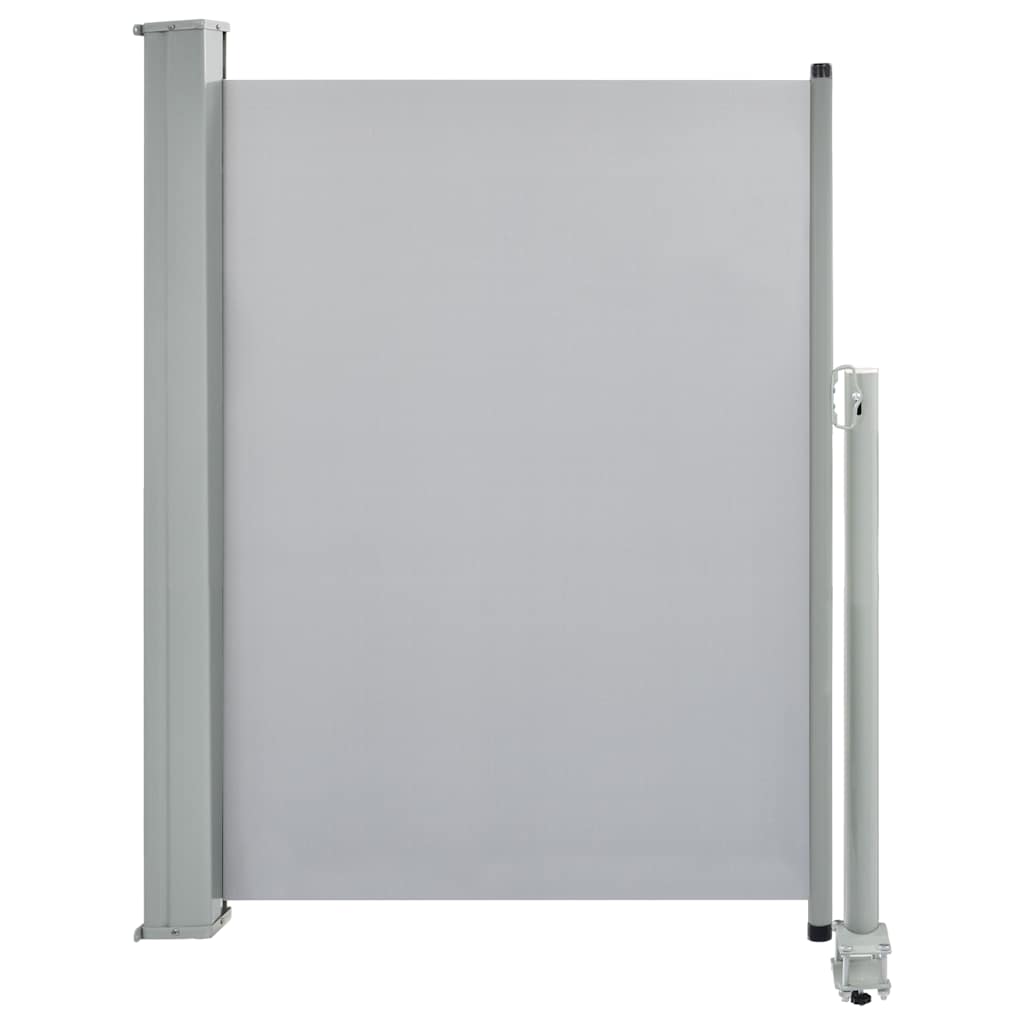 Patio Retractable Side Awning 39.4x118.1 Gray
