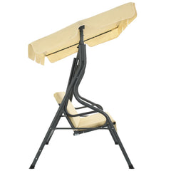 Garden Swing Bench Cream White 66.9x43.3x60.2