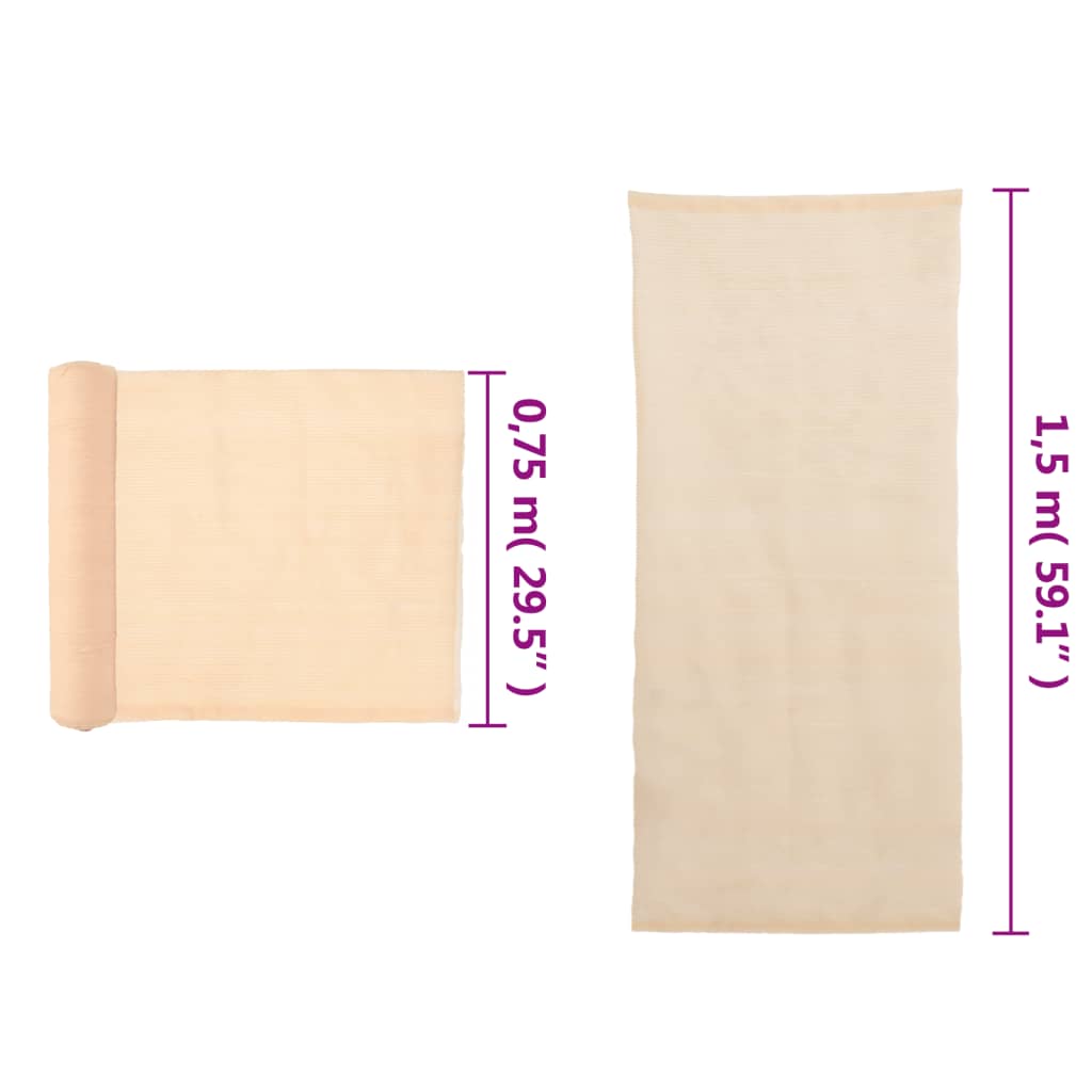 Privacy Net HDPE 4.9'x32.8' Beige