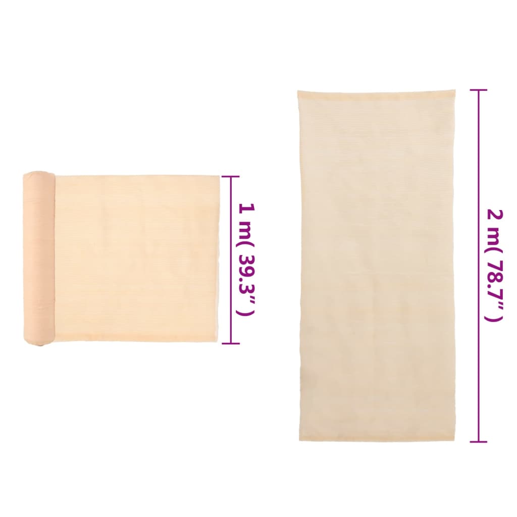 Privacy Net HDPE 6.6'x32.8' Beige