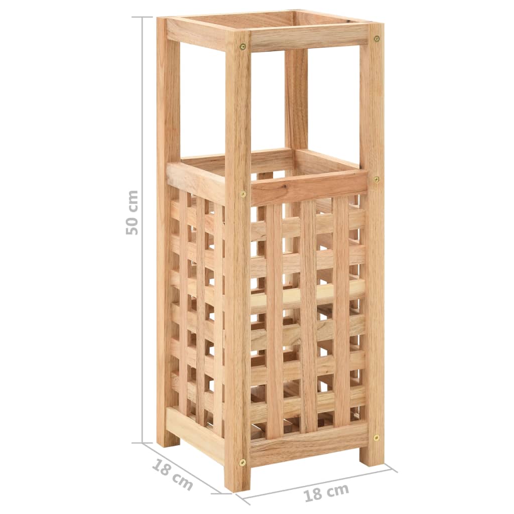 Umbrella Stand Solid Walnut Wood 7.1x7.1x19.7