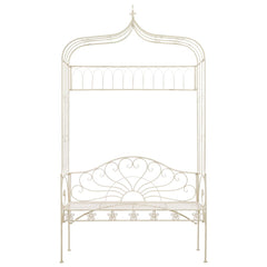 Garden Bench Antique White Wrought Iron Standard Garden Bench