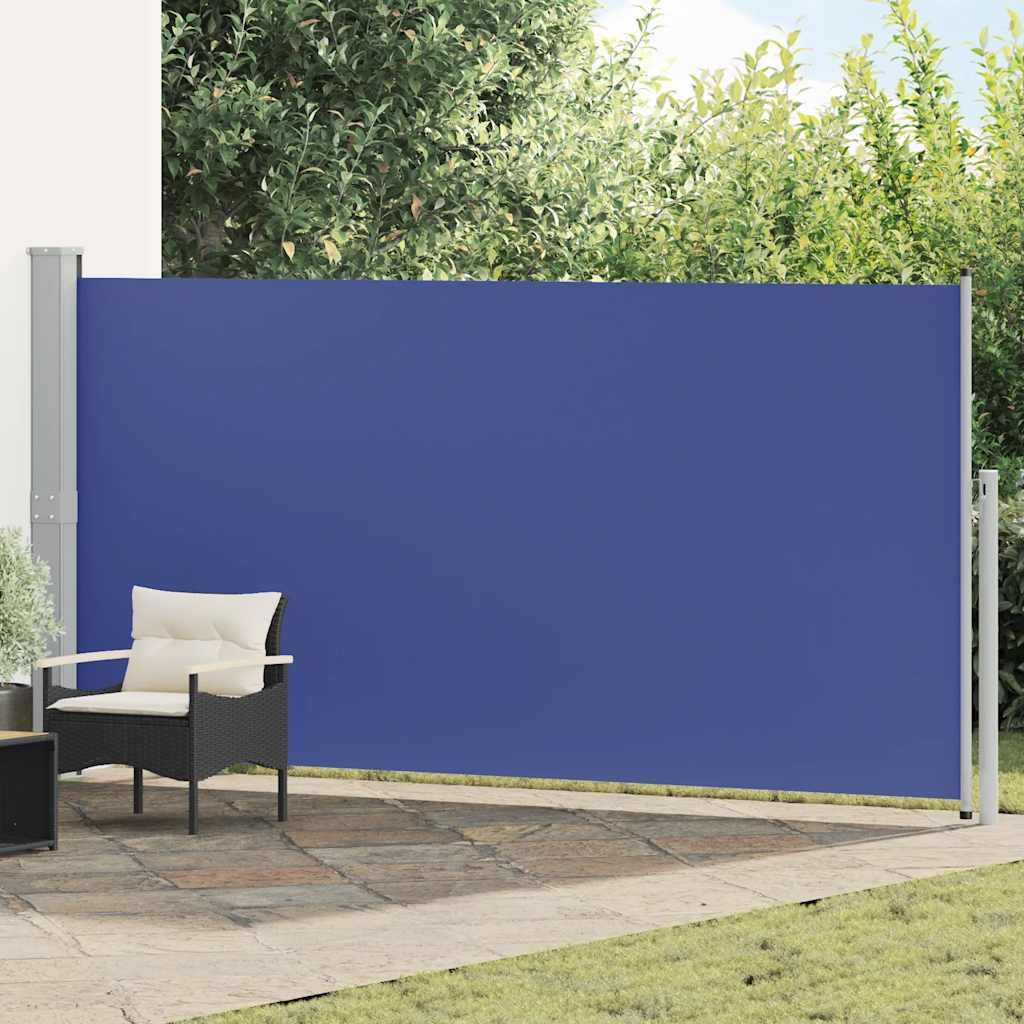 Side Awning Green grey, blue Steel, 100% polyester with PU coating