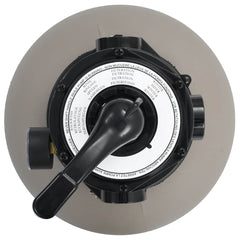 Pool Sand Filter with 4 Position Valve Gray 1.4