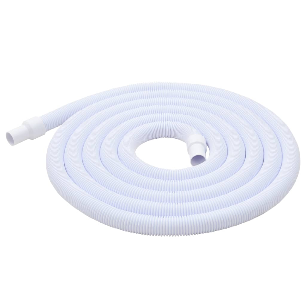 Bostome 9-piece above ground pool maintenance kit with vacuum, including hose, brushes, skimmer, and thermometer.