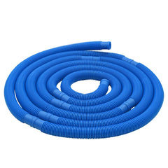 A coiled blue reinforced pool vacuum hose, 26.2 feet long.
