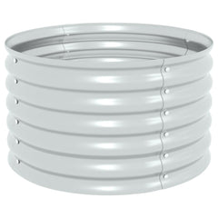 Garden Raised Bed Silver Galvanized Steel