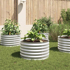 Garden Raised Bed Silver Galvanized Steel