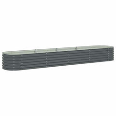 Garden Raised Bed Grey Galvanized Steel Extra Large Sturdy