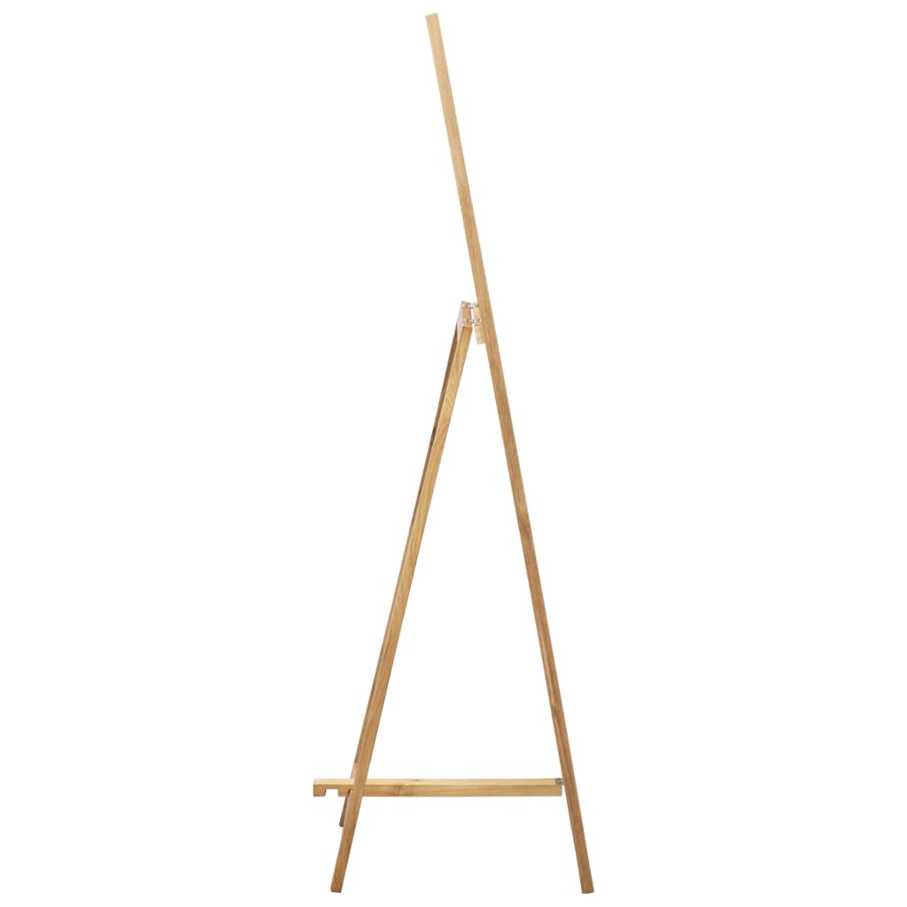 Freestanding solid oak wood mirror, 18.8x18.3x59 inches, with natural grain frame.