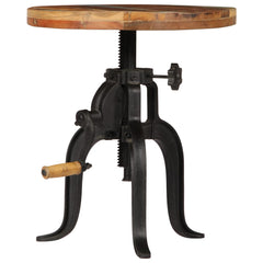 Side Table Varies Solid reclaimed wood, powder-coated cast iron