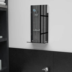 Wall Mirror Transparent Tempered Glass 7.9 x 15.7 in Mirror