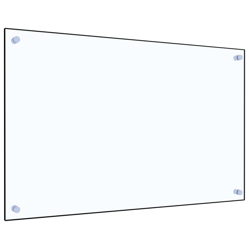 Kitchen Backsplash Transparent 31.5x19.7 Tempered Glass