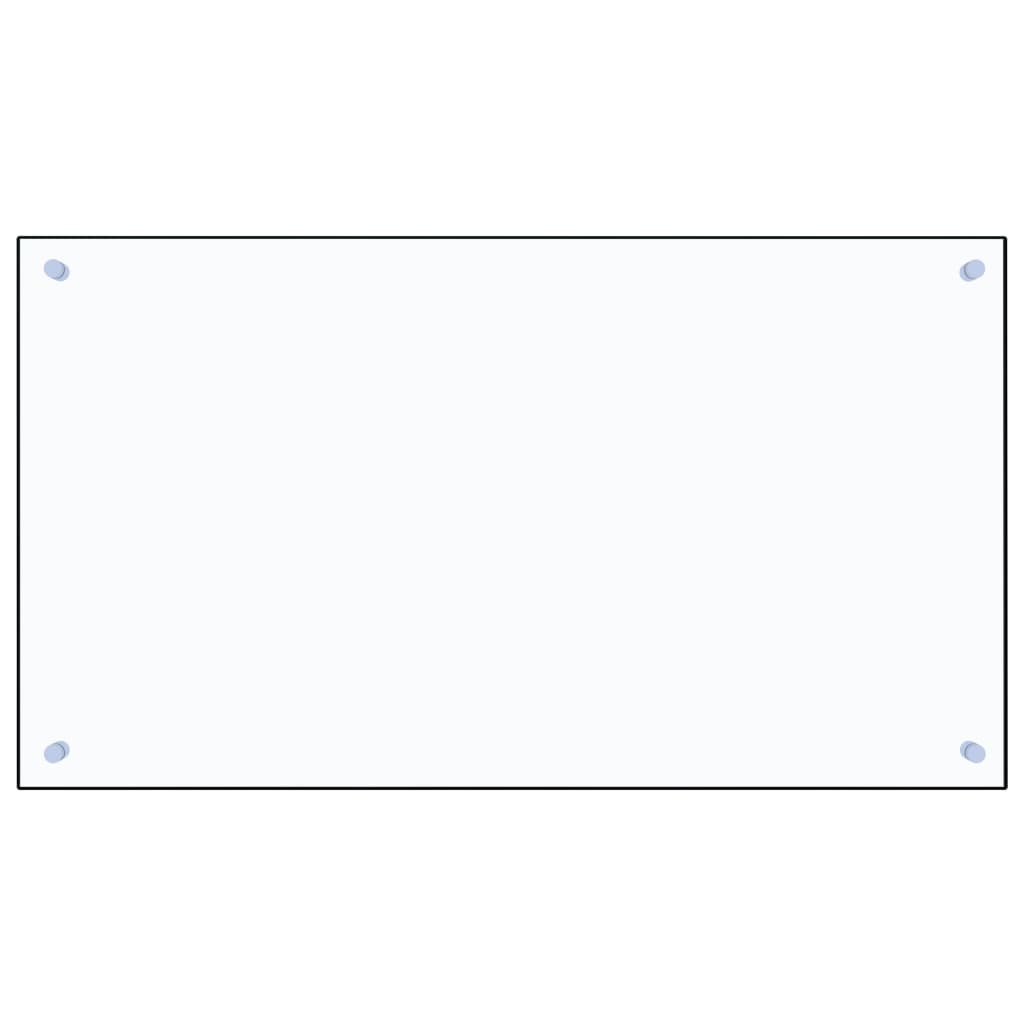 Kitchen Backsplash Transparent 35.4x19.7 Tempered Glass