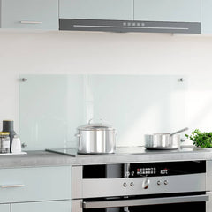 Kitchen Backsplash Transparent 39.4x15.7 Tempered Glass