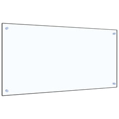 Kitchen Backsplash Transparent 39.4x19.7 Tempered Glass