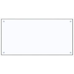 Kitchen Backsplash Transparent 39.4x19.7 Tempered Glass