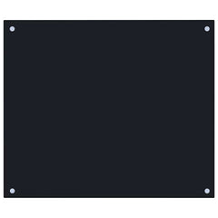 Kitchen Backsplash Black 27.6x23.6 Tempered Glass