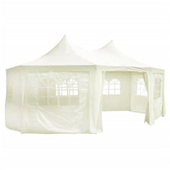 Octagonal Party Tent Cream 19.7'x14.4'x11.5'