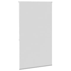 Gray blackout roller blind, 31.5x68.9 inches, with white chain and wall brackets.