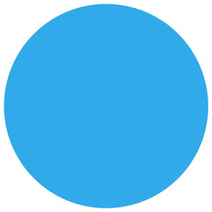Blue round floating solar pool cover measuring 98.4 inches in diameter made of PE material.