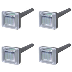 Four waterproof solar-powered rat exterminator stakes with vibration technology.
