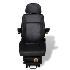 Tractor Seat Black Steel Universal fit for tractors