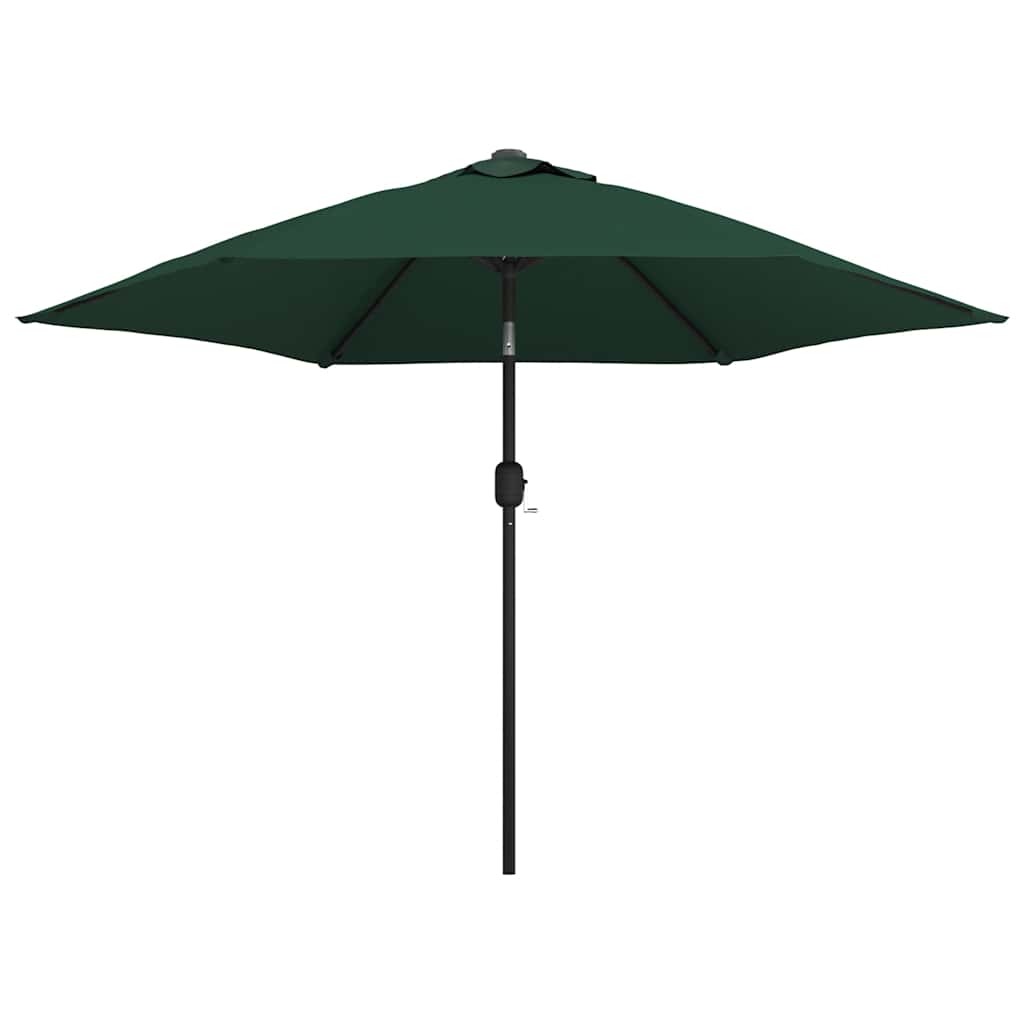 Garden Parasol Green Polyester 9.8 ft diameter Tiltable