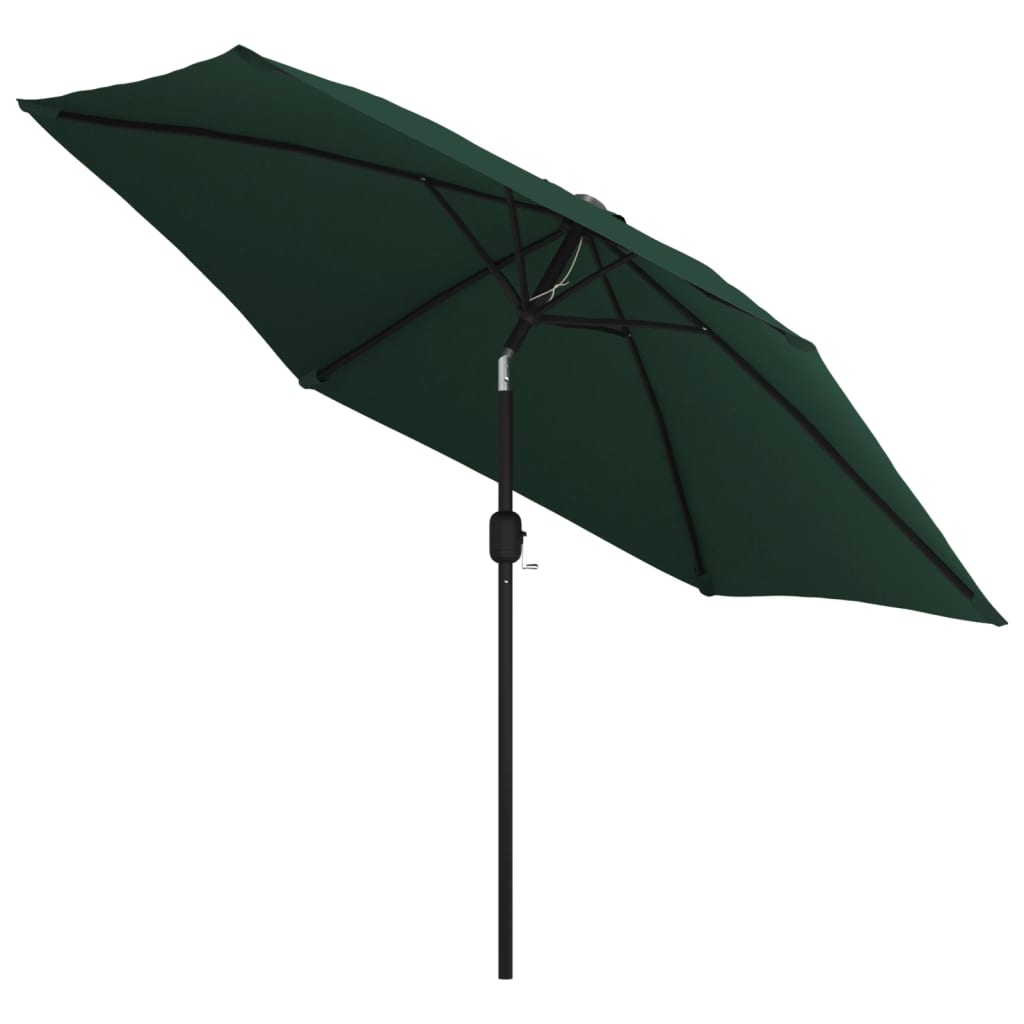 Garden Parasol Green 9.8' Steel Pole